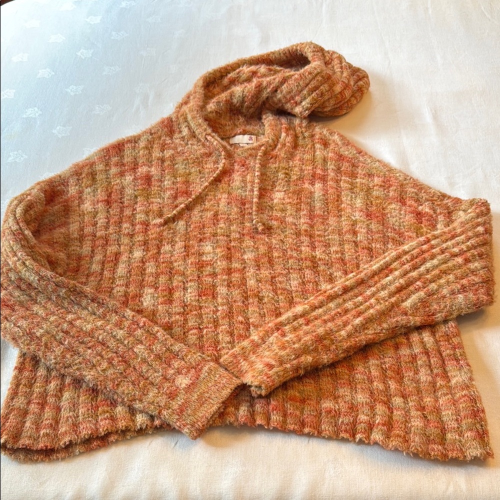 SO Orange Cowl Neck Sweater